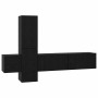 Conjunto de mueble de TV 5 pcs Roble negro 181 x 30 x 120 cm