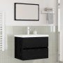 Juego de muebles de baño 3 pcs Roble artisan 60 x 38.5 x 45 cm