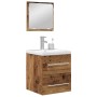 Juego de muebles de baño 2 pcs Madera vieja 41 x 38.5 x 48 cm