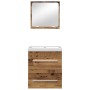 Juego de muebles de baño 2 pcs Madera vieja 41 x 38.5 x 48 cm