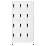 White steel locker 90x45x180 cm by vidaXL, Lockers and storage cabinets - Ref: Foro24-339812, Price: 361,20 €, Discount: %