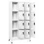 Weißer Stahlspind 90x45x180 cm von vidaXL, Schließfächer und Lagerschränke - Ref: Foro24-339812, Preis: 347,00 €, Rabatt: %