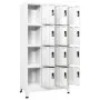 White steel locker 90x45x180 cm by vidaXL, Lockers and storage cabinets - Ref: Foro24-339812, Price: 361,20 €, Discount: %