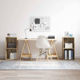 Conjunto de mueble de TV Roble artesanal Madera contrachapada