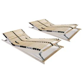 Slatted bases with 28 slats 7 zones 2 units 90x200 cm by vidaXL, Beds and slatted bases - Ref: Foro24-3051429, Price: 223,05 ...