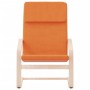 Sillón de relax de tela amarillo oscuro