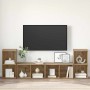 Conjunto de mueble de TV 4 pcs Roble artesanal 37 x 37 x 72 cm en Muebles TV | Comprar online en Foro24