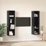 Conjunto de mueble de TV 2 pcs Negro 37 x 37 x 142,5 cm en Muebles TV | Comprar online en Foro24