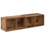 Conjunto de mueble de TV 4 pcs Marrón 37 x 37 x 142,5 cm en Muebles TV | Comprar online en Foro24