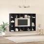 Gabinete de TV 4 pcs Negro 37 x 37 x 142.5 cm