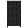 Schwarzer Stahlspind 90x45x180 cm von vidaXL, Schließfächer und Lagerschränke - Ref: Foro24-339814, Preis: 320,87 €, Rabatt: %