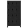 Schwarzer Stahlspind 90x45x180 cm von vidaXL, Schließfächer und Lagerschränke - Ref: Foro24-339814, Preis: 332,69 €, Rabatt: %