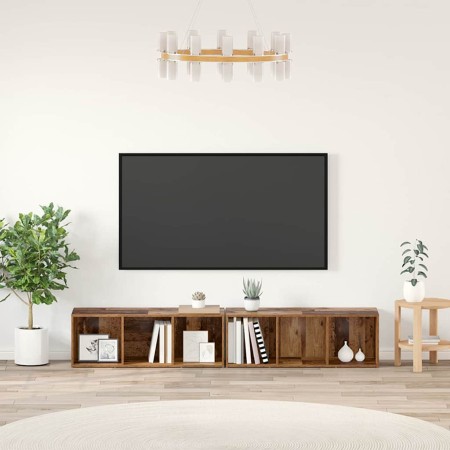 Conjunto de mueble de TV Madera Vieja Madera contrachapada