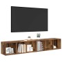Conjunto de mueble de TV Madera Vieja Madera contrachapada