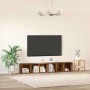 Conjunto de mueble de TV Madera Vieja Madera contrachapada