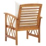 Garden chairs with cushions 2 units solid acacia wood by vidaXL, Garden chairs - Ref: Foro24-310267, Price: 229,72 €, Discoun...