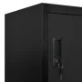 Schwarzer Stahlspind 90x45x180 cm von vidaXL, Schließfächer und Lagerschränke - Ref: Foro24-339814, Preis: 332,69 €, Rabatt: %