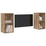 Conjunto de mueble de TV 2 pcs Roble artesanal 37 x 37 x 72 cm en Muebles TV | Comprar online en Foro24