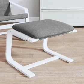 Fußhocker aus dunkelgrauem Stoff, 51 x 41 x 40 cm von vidaXL, Osmanen - Ref: Foro24-351065, Preis: 49,10 €, Rabatt: %