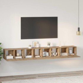 Conjunto de mueble de TV 4 pcs Roble artisan 60 x 30 x 30 cm