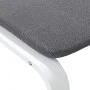 Reposapiés de tela gris oscuro 51x41x40 cm de vidaXL, Otomanas - Ref: Foro24-351065, Precio: 49,10 €, Descuento: %
