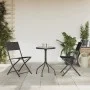 Juego de comedor para jardín 3 piezas acero negro de vidaXL, Conjuntos de jardín - Ref: Foro24-3203727, Precio: 99,80 €, Desc...