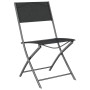 3-teiliges Garten-Ess-Set aus schwarzem Stahl von vidaXL, Gartensets - Ref: Foro24-3203727, Preis: 102,98 €, Rabatt: %