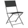 Juego de comedor para jardín 3 piezas acero negro de vidaXL, Conjuntos de jardín - Ref: Foro24-3203727, Precio: 99,80 €, Desc...