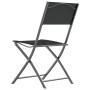 3-teiliges Garten-Ess-Set aus schwarzem Stahl von vidaXL, Gartensets - Ref: Foro24-3203727, Preis: 102,98 €, Rabatt: %
