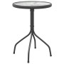 3-teiliges Garten-Ess-Set aus schwarzem Stahl von vidaXL, Gartensets - Ref: Foro24-3203727, Preis: 102,98 €, Rabatt: %
