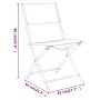 3-teiliges Garten-Ess-Set aus schwarzem Stahl von vidaXL, Gartensets - Ref: Foro24-3203727, Preis: 102,98 €, Rabatt: %