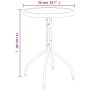 3-teiliges Garten-Ess-Set aus schwarzem Stahl von vidaXL, Gartensets - Ref: Foro24-3203727, Preis: 102,98 €, Rabatt: %