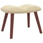 Schaukelstuhl mit cremefarbener Samtfußstütze von vidaXL, Schaukelstühle - Ref: Foro24-328159, Preis: 235,05 €, Rabatt: %