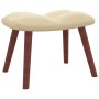 Schaukelstuhl mit cremefarbener Samtfußstütze von vidaXL, Schaukelstühle - Ref: Foro24-328159, Preis: 242,08 €, Rabatt: %