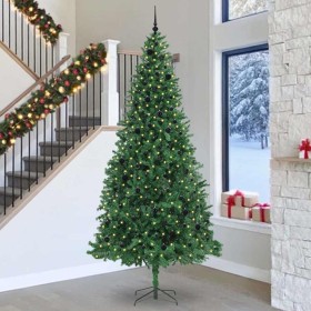 Árbol de Navidad artificial Verde 300 cm PVC y Metal y Plástico