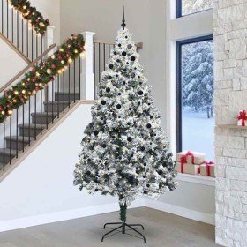 Árbol de Navidad con luces de cuerda decorativa 300 cm PVC