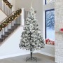 Árbol de Navidad con luces de cuerda decorativa 300 cm PVC