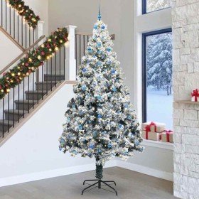 Árbol de Navidad con luces de cuerda decorativa 300 cm PVC