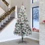 Árbol de Navidad con luces de cuerda decorativa 300 cm PVC