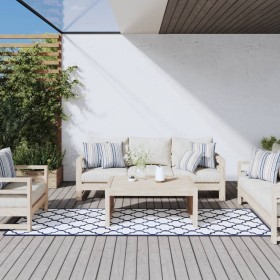 Outdoor rug gray and white 80x250 cm by vidaXL, Outdoor protectors - Ref: Foro24-364801, Price: 36,07 €, Discount: %