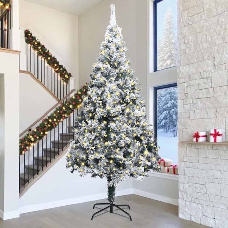 Árbol de Navidad artificial pre-iluminado Verde 400 cm PVC