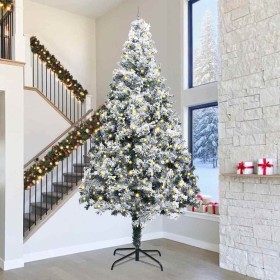 Árbol de Navidad Artificial Pre-iluminado con Juego de Pelotas