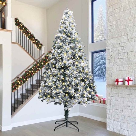 Árbol de Navidad Artificial Pre-iluminado con Juego de Pelotas