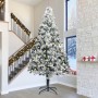 Árbol de Navidad Artificial Pre-iluminado con Juego de Pelotas