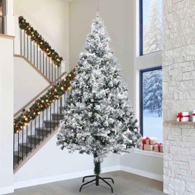 Árbol de Navidad Artificial Preiluminado con Juego de Bolas