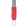 Eliminador de malas hierbas acero recubierto rojo gris 93,5 cm