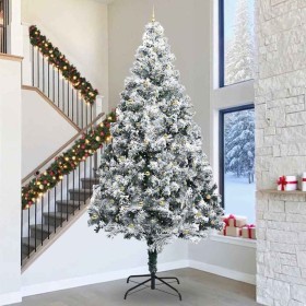 Árbol de Navidad Artificial Preiluminado con Juego de Bolas