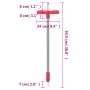 Unkrautentferner beschichteter Stahl rotgrau 93,5 cm von vidaXL, Freischneider - Ref: Foro24-364821, Preis: 28,01 €, Rabatt: %