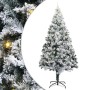 Árbol de Navidad artificial iluminado con juego de bolas Verde
