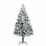 Árbol de Navidad artificial iluminado con juego de bolas Verde